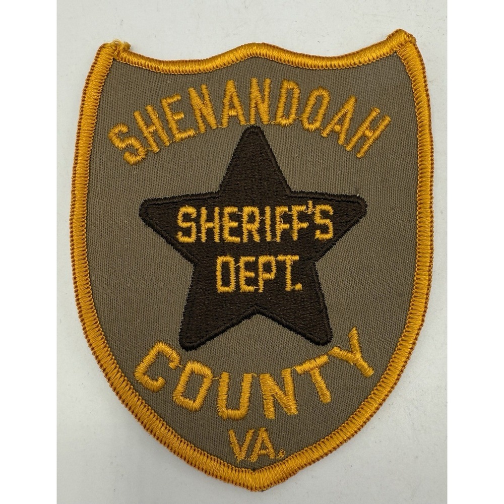 Shenandoah Sheriff's Office Virginia VA Embroidered Cloth Patch Vintage NWOT
